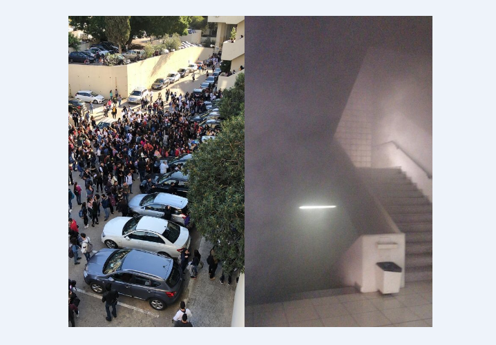 Video: Students evacuated as fire breaks out at Lebanese University - Fanar